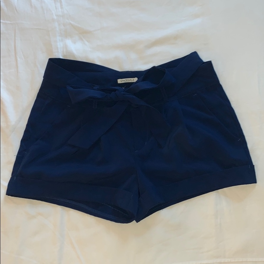 Cute blue dress shorts
